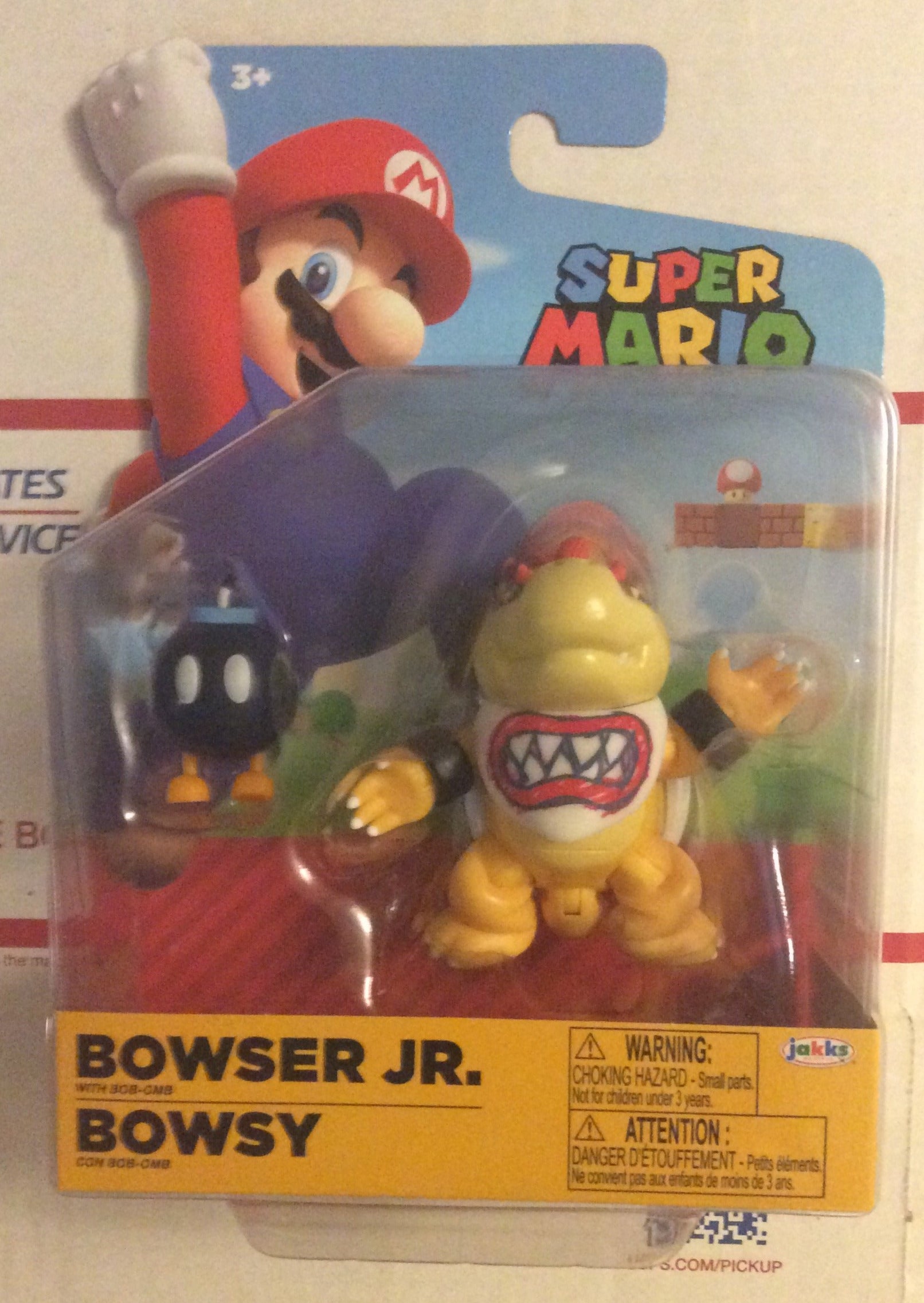 Bowser Jr w/ Bob-Omb 4-inch Articulated Figure - JAKKS Pacific, Inc.