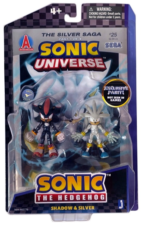 Shadow / Silver (Silver Saga) - Sonic the Hedgehog - Comic Packs - Jazwares  Action Figure