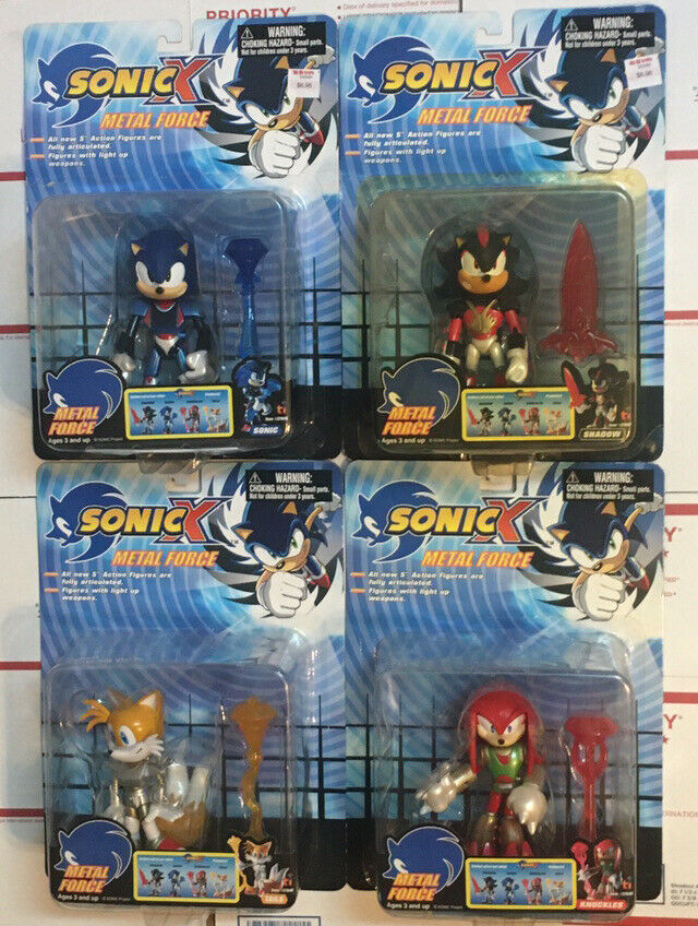 Toy Island Metal Force Sonic X Lot Sonic Shadow Tails and Knuckles Act –  Cam-Arts