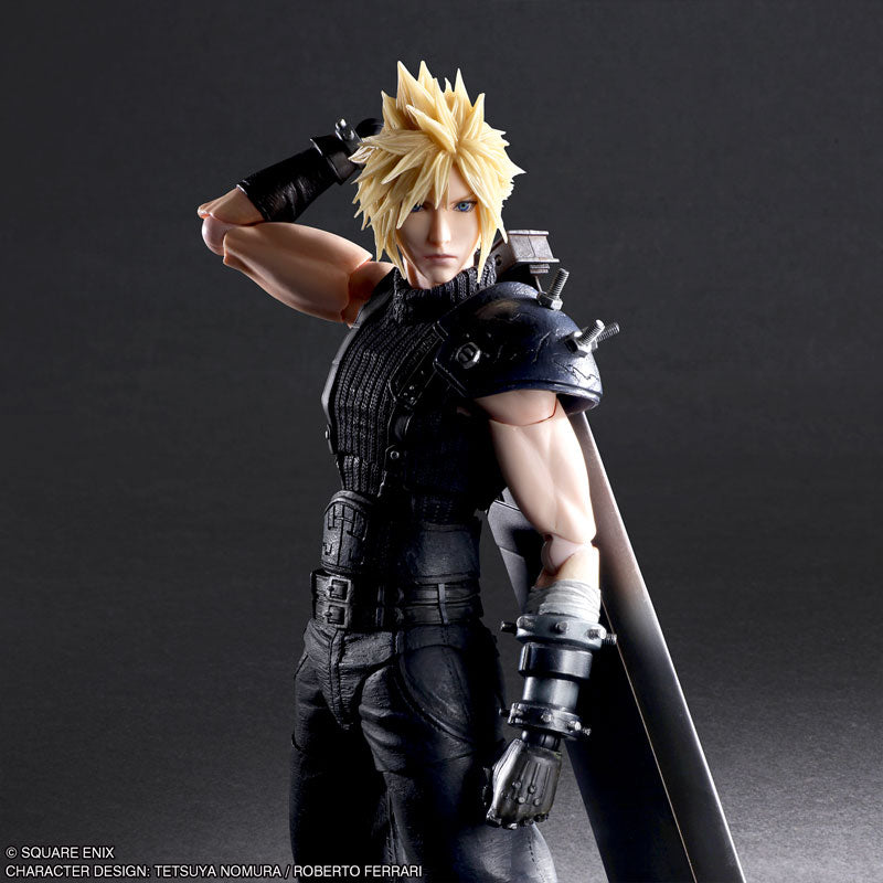 Play Arts Kai Cloud Strife Version 2 Final Fantasy VII (7) Remake Action Figure (New Face) (Pre-Order)