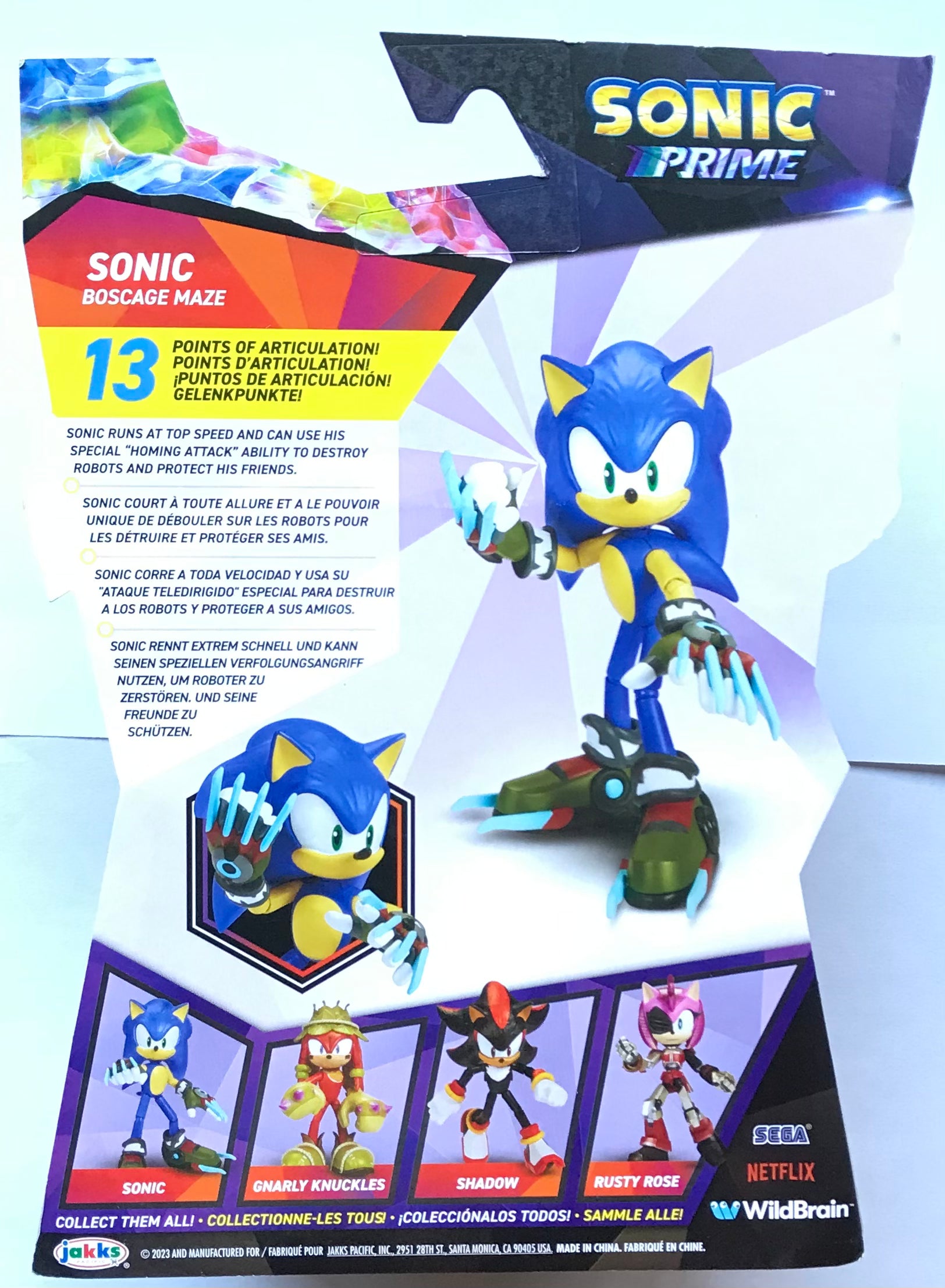 Netflix Sonic The Hedgehog Prime 13 Inch Sonic Plush NEW 2023
