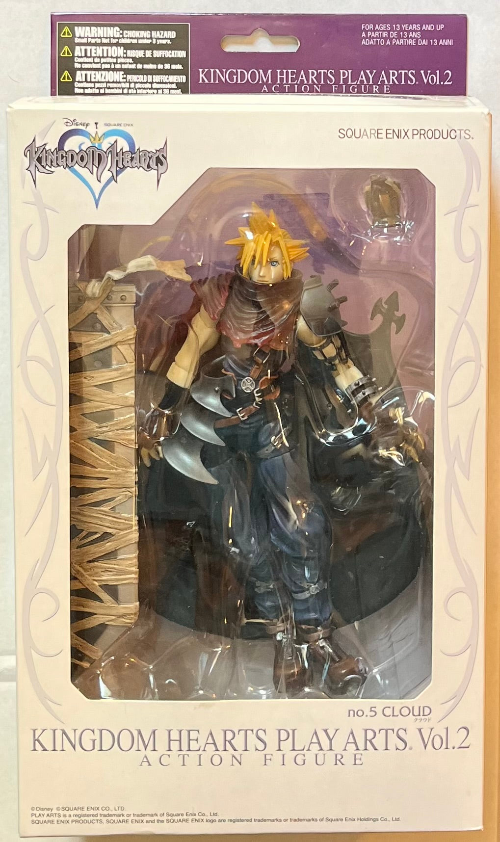 Play Arts Kingdom Hearts Cloud Strife Action Figure (Used)