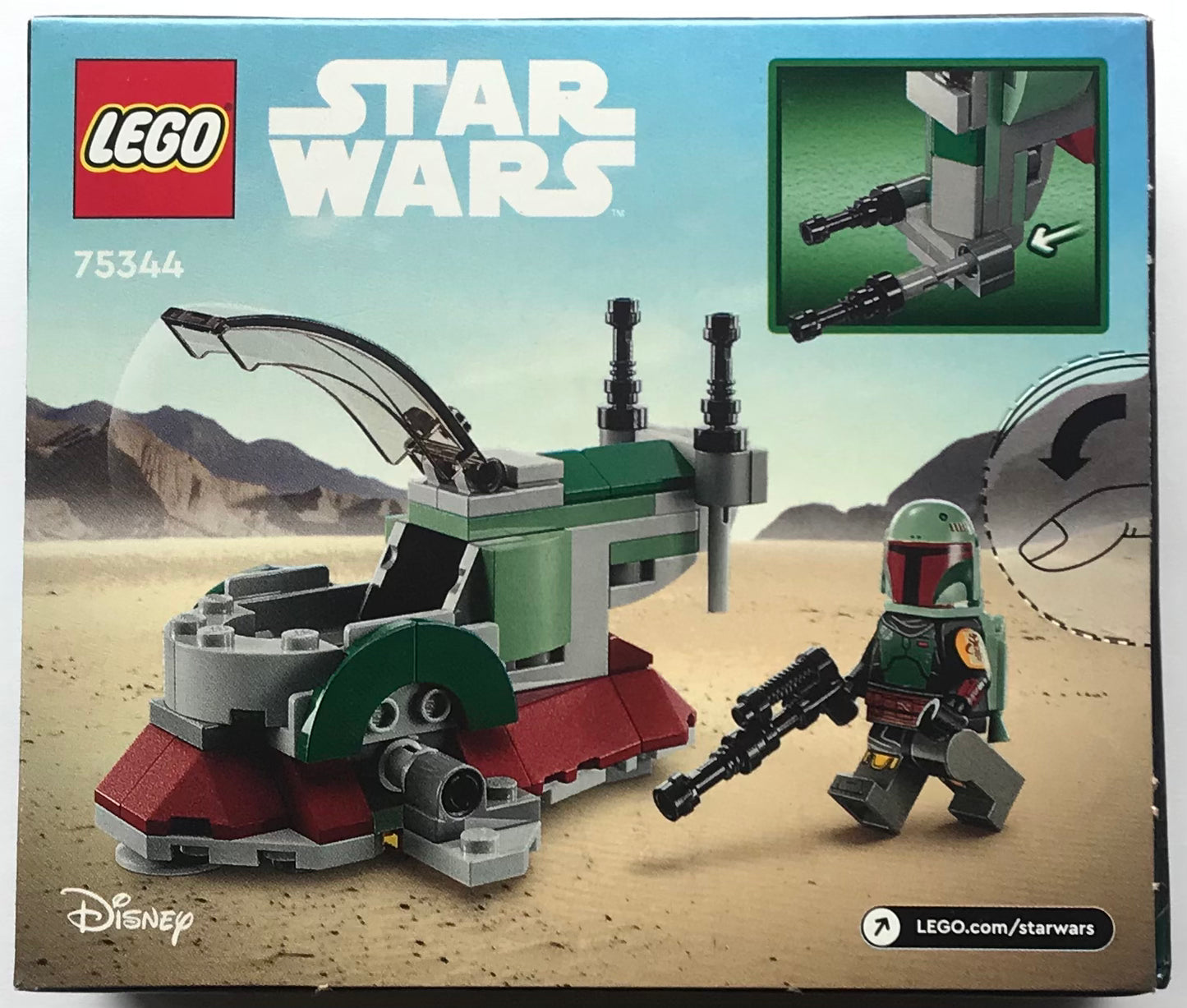 LEGO Star Wars Boba Fett’s Starship Microfighter Set 75344