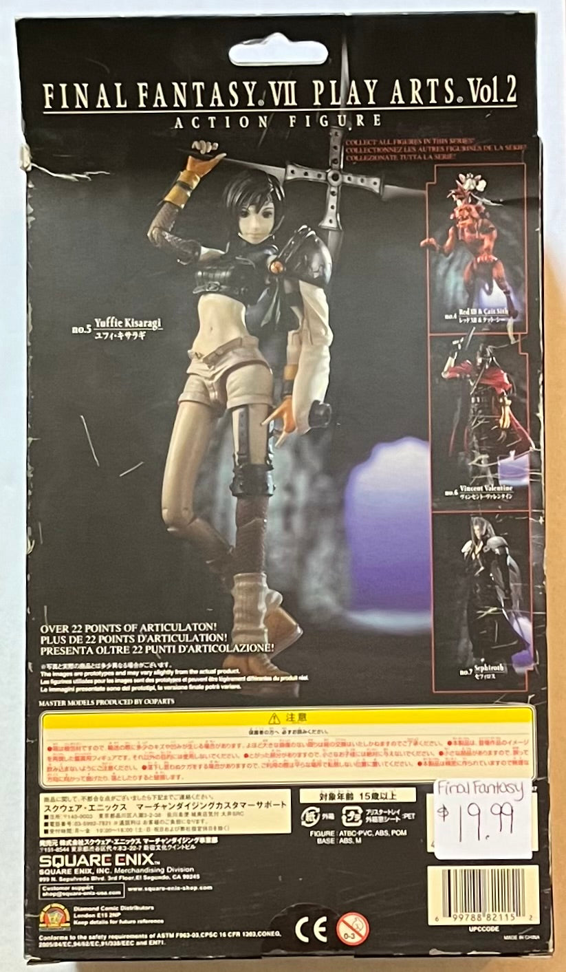 Play Arts Final Fantasy VII Yuffie Kisaragi Action Figure (Used)