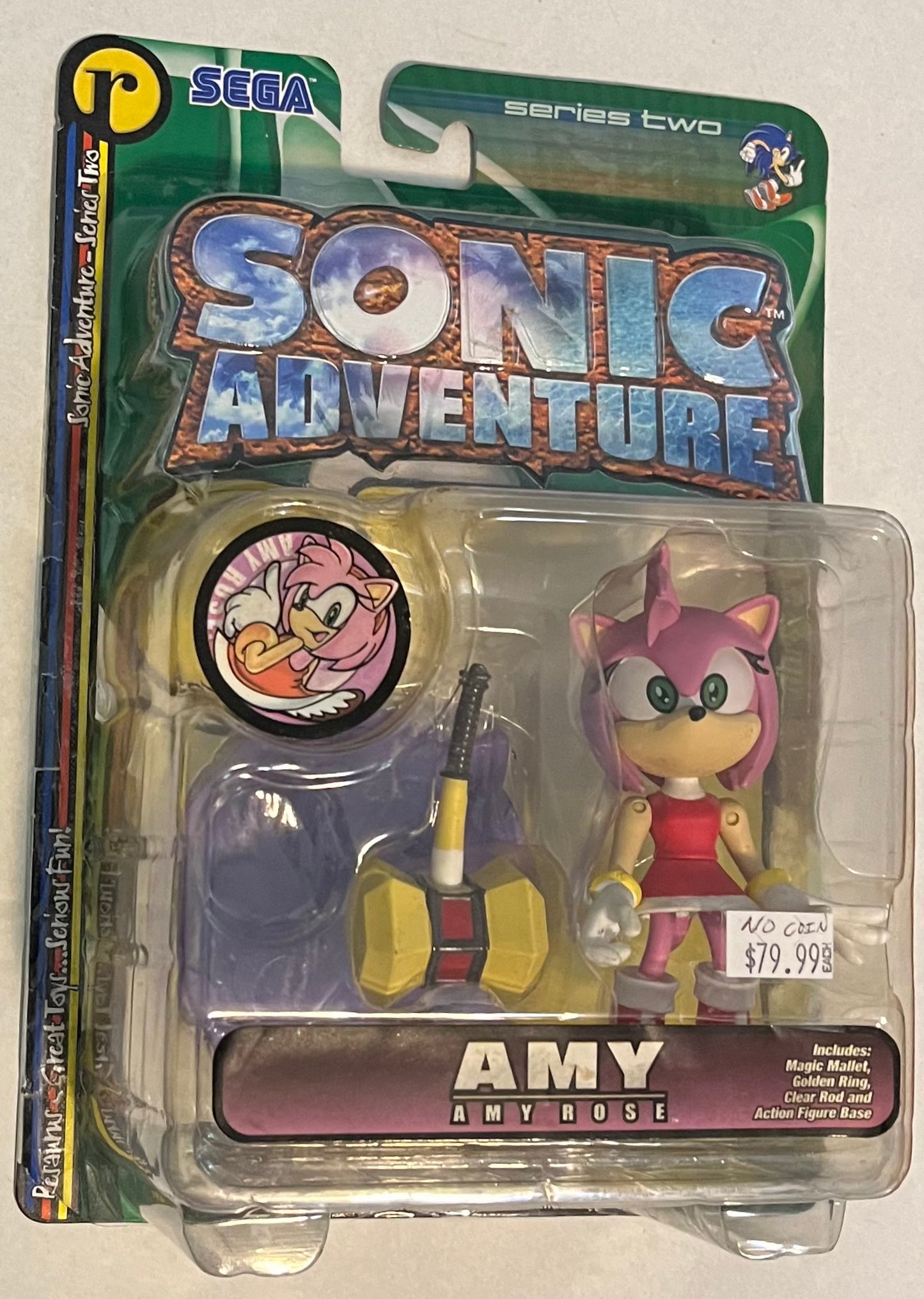 Sonic Adventure ReSaurus Amy Rose Series 2 Action Figure (C Condition)