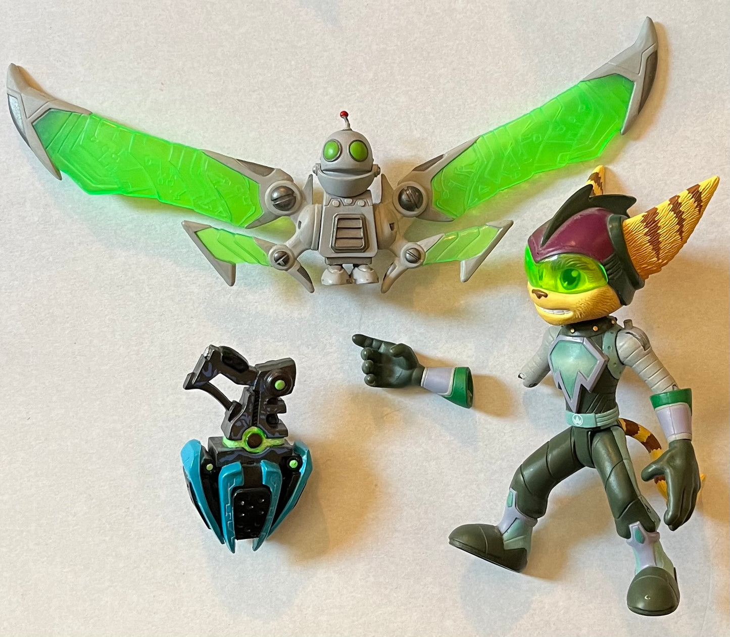 Armored Ratchet and Clank DC Action Figure Set (Used) (Damaged)