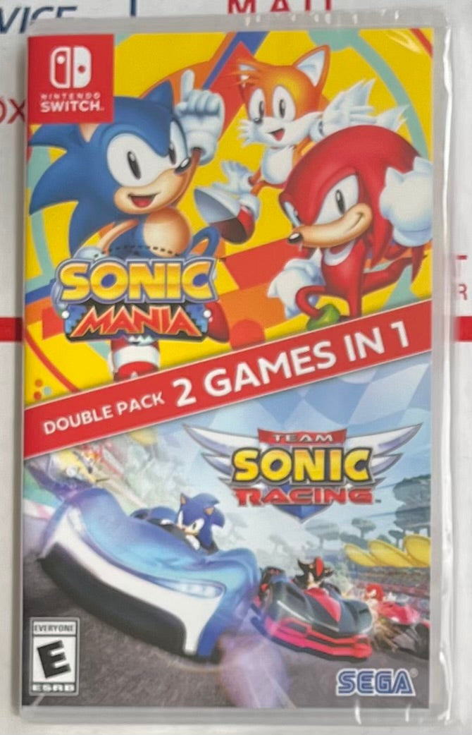 Team Sonic Racing and Mania Double Pack 2 Games in 1 Nintendo Switch SEGA Video Game