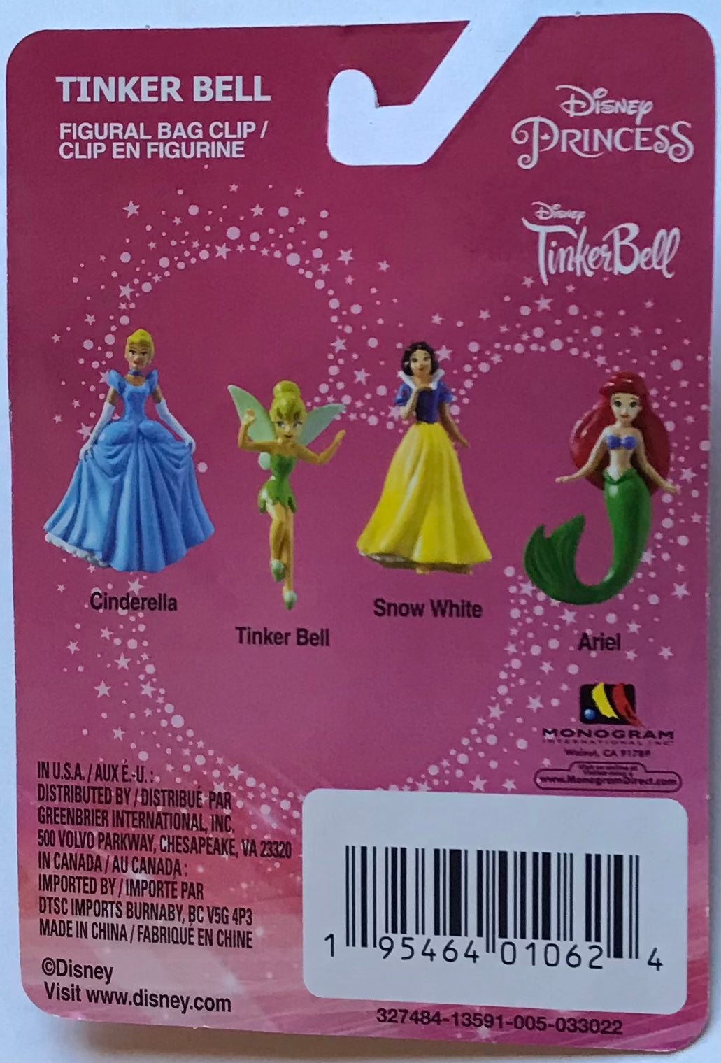 Disney Princess Figural Bag Clip