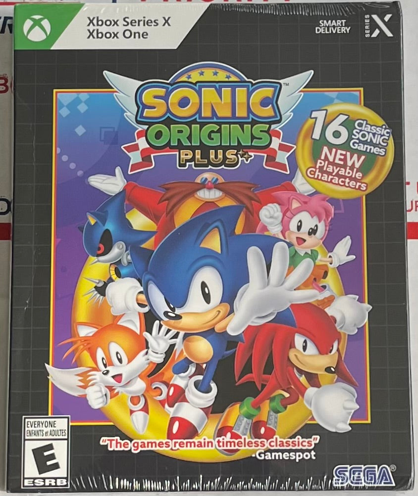 Xbox Series X Xbox One Sonic Origins Plus SEGA Video Game