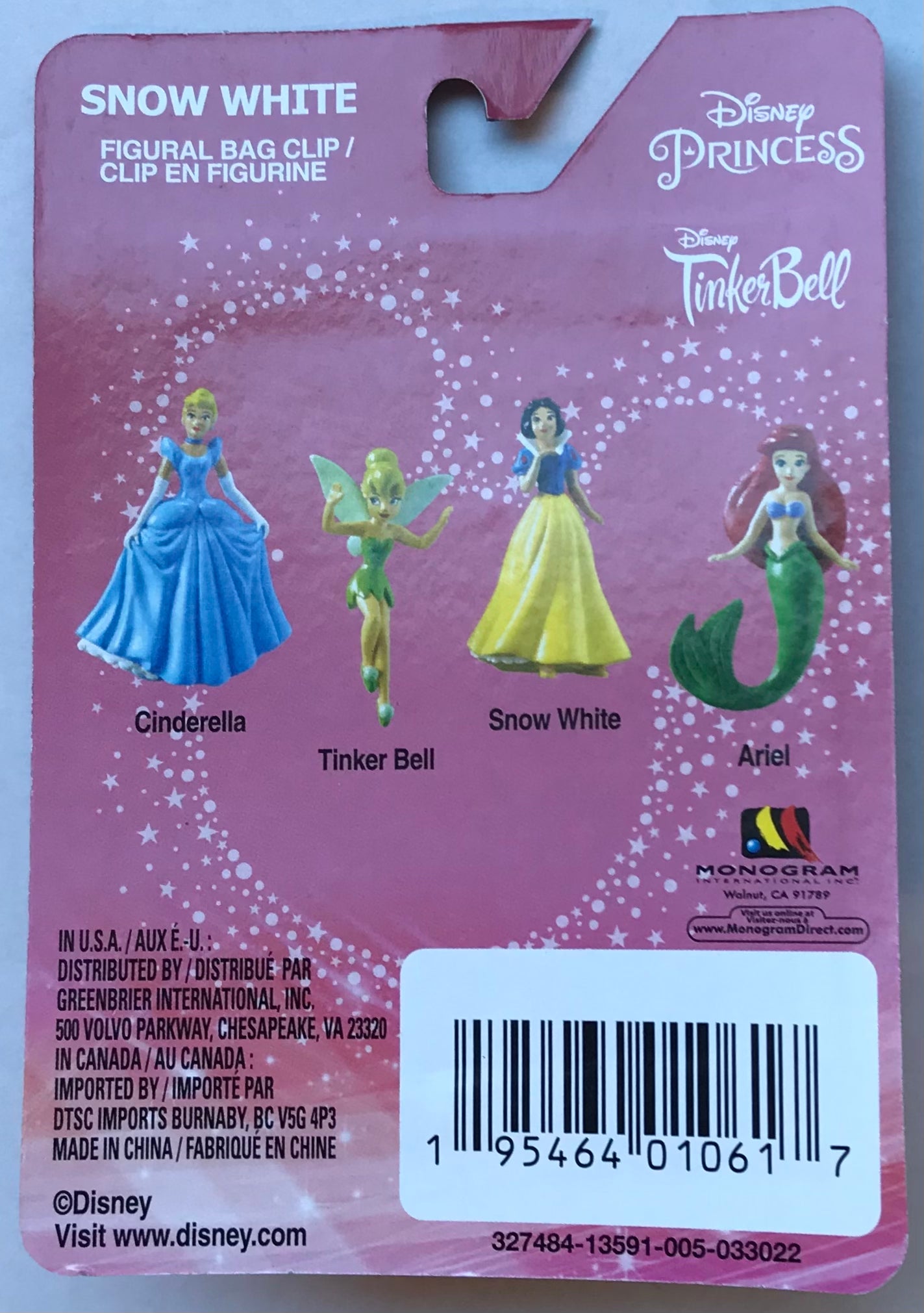 Disney Princess The Little Mermaid Max 3D Figural Bag Clip