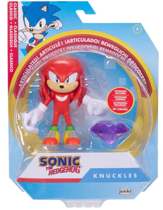 Jakks Sonic 4" Inch Articulated Figure Classic Knuckles