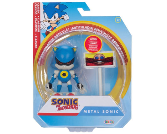 Jakks Sonic 4" Inch Articulated Figure Classic Metal Sonic