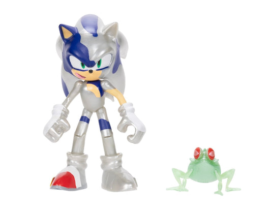 Jakks Sonic 4" Inch Metal Virus Sonic Figure Wave 2 Sonic With Zombot Froggy