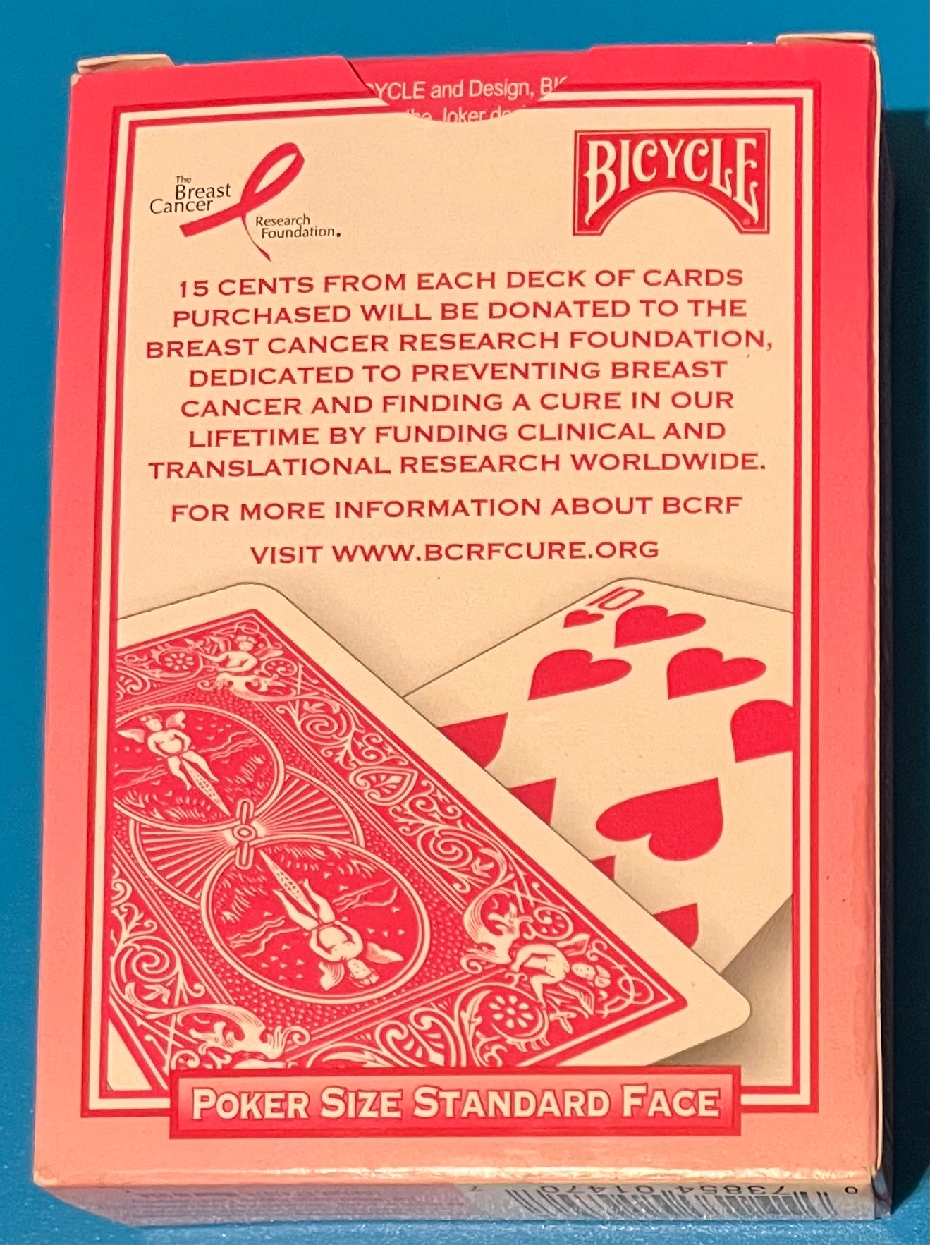 Bicycle The Breast Cancer Research Foundation Playing Cards (Used)