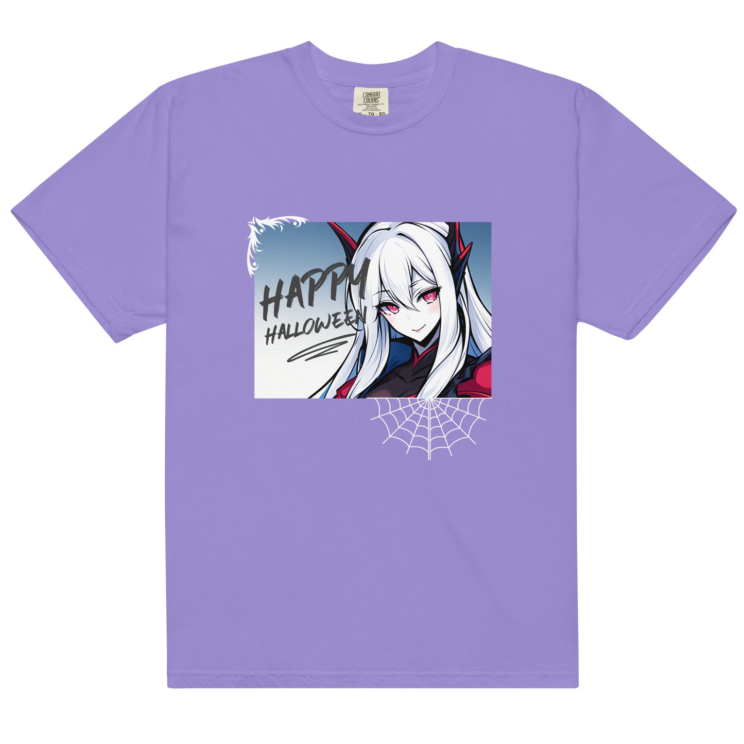 Kawieshan Warriors Princess Kiera Quill Garment-dyed Heavyweight 'Happy Halloween' T-shirt