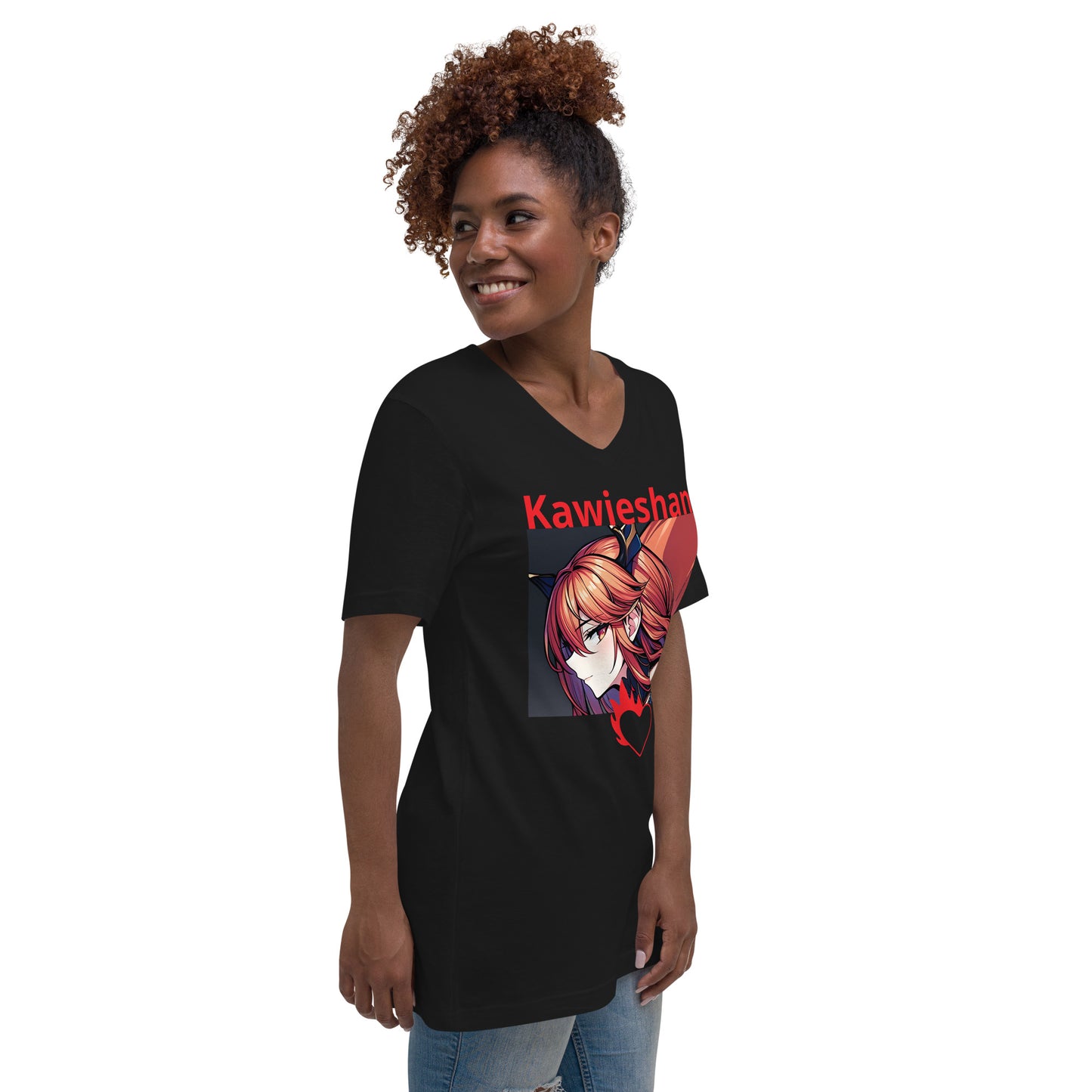 Kawieshan Warriors Queen Ava 'Fire Spitter' Short Sleeve V-Neck T-Shirt