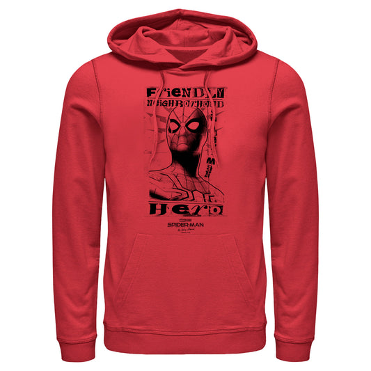 Men's Marvel Spider-Man No Way Home Friendly Hero Lightweight Hoodie