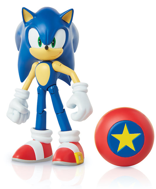 Jakks Sonic The Hedgehog 4" Articulated Figure With Spring Accessory Wave 1 Sonic